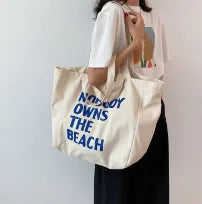 Large Canvas Bag Women Shoulder Handbag