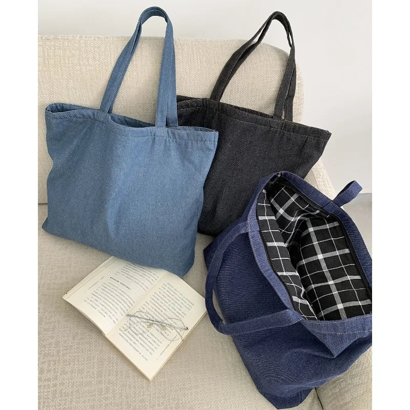 Solid Color Simple Women's Shoulder Bag
