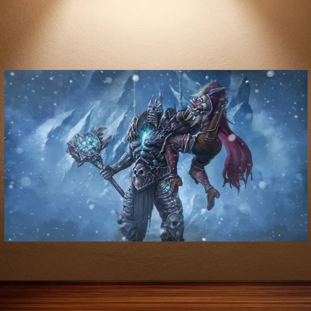 World of Warcraft Canvas Poster – Retro Game Wall Art Decor