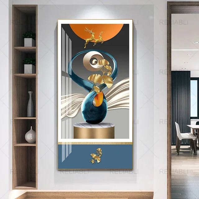 Abstract Geometric Wall Art Canvas Poster – Modern Nordic Decor