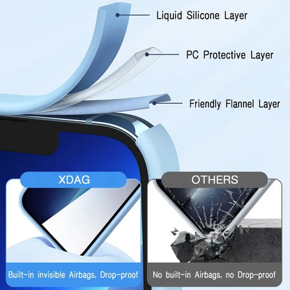 Square Liquid Silicone Case for Samsung Galaxy S24 S23 S22 Ultra Plus A Series