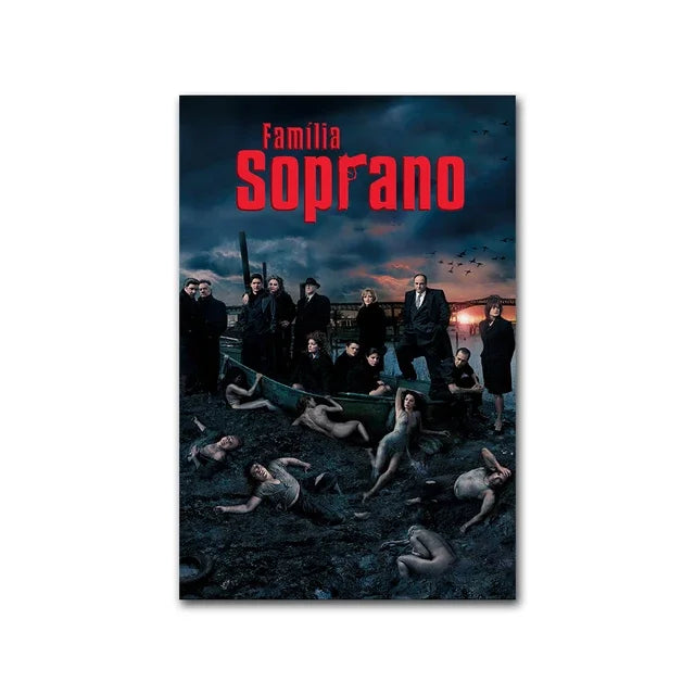 The Sopranos Canvas Print – Classic TV Series Wall Art