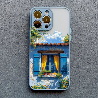 Mediterranean Villa Landscape iPhone Case – Scenic Art Phone Cover