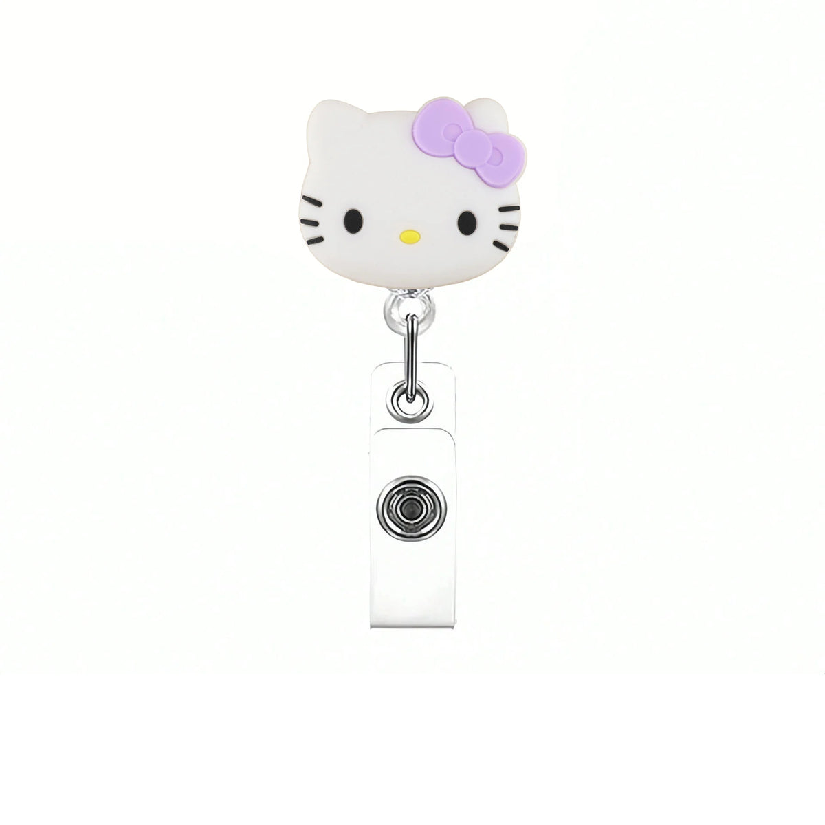 Sanrio Cat Retractable Badge Reel Keychain