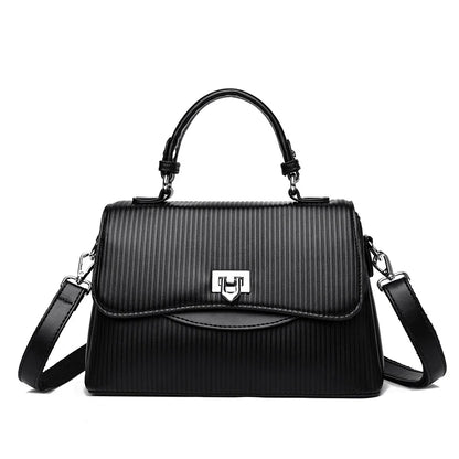Designer Leather Handbag for Women – Multilayer Crossbody Shoulder Bag