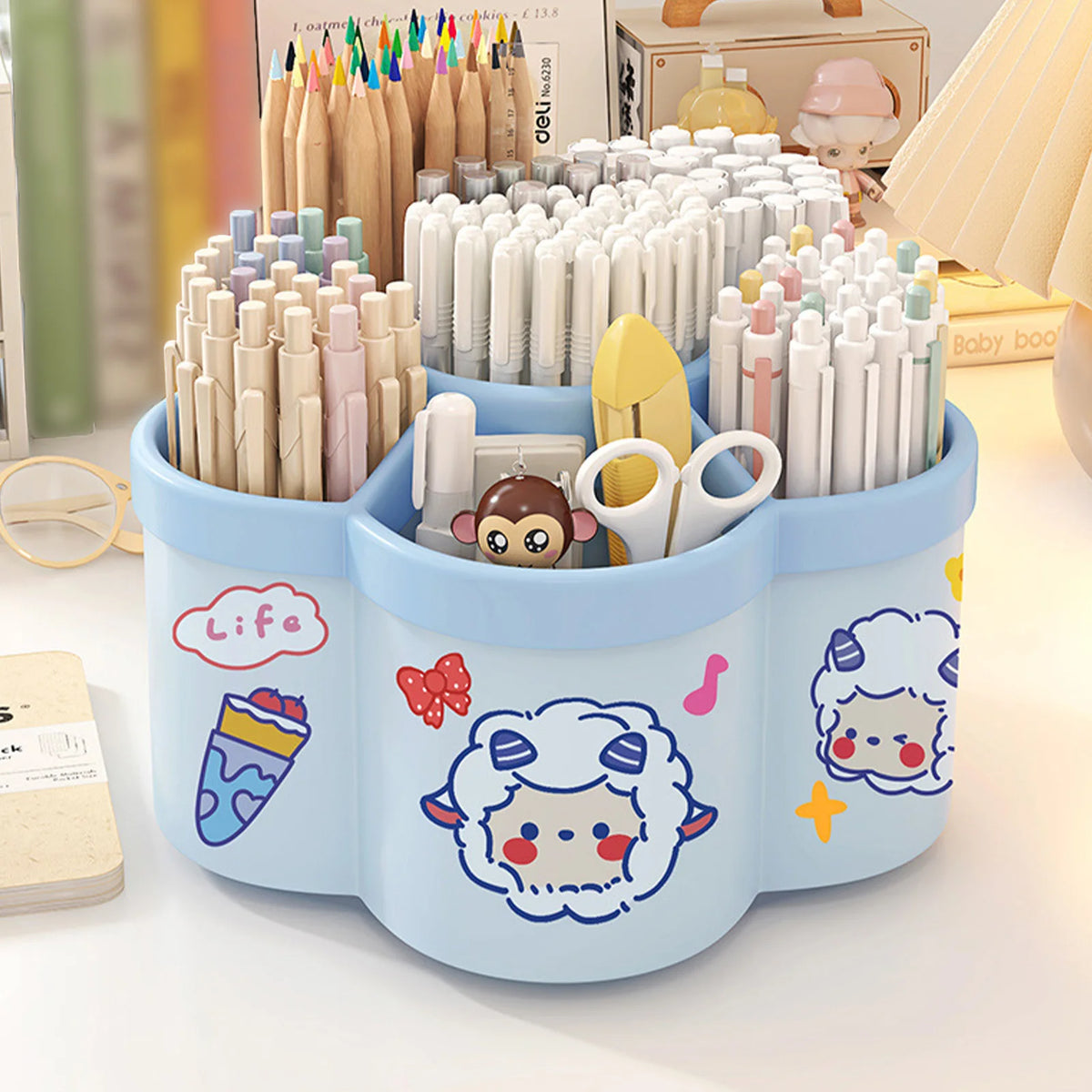 Rotating Pen Holder Desk Organizer