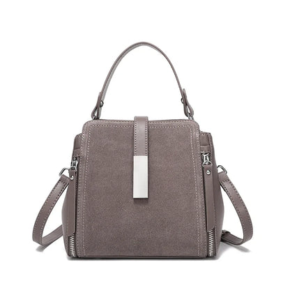 Suede Leather Shoulder Bag for Women