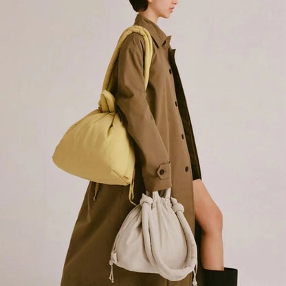 Puffer Tote Bag – Women's Padded Nylon Shoulder Bag