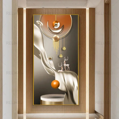 Abstract Geometric Wall Art Canvas Poster – Modern Nordic Decor