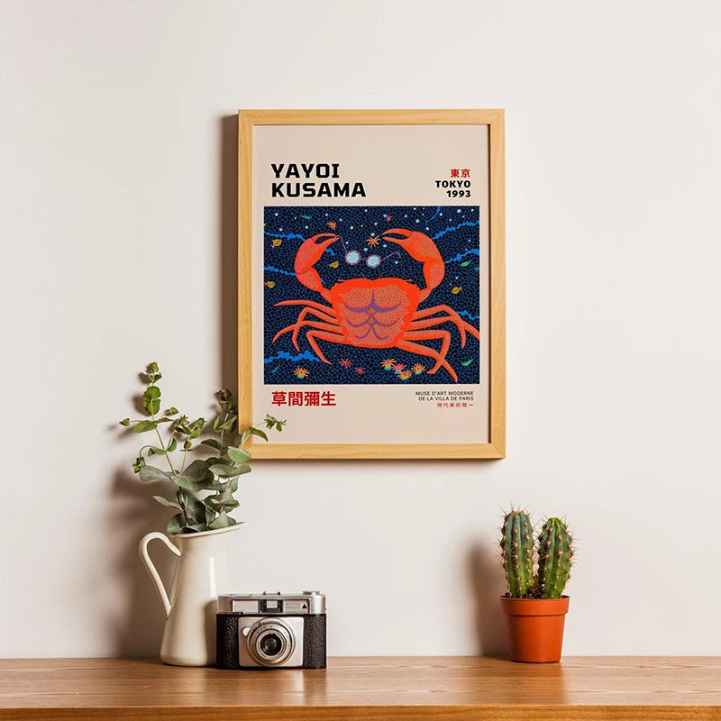 Yayoi Kusama Infinity Nets Poster – Abstract Wall Art Print Unframed