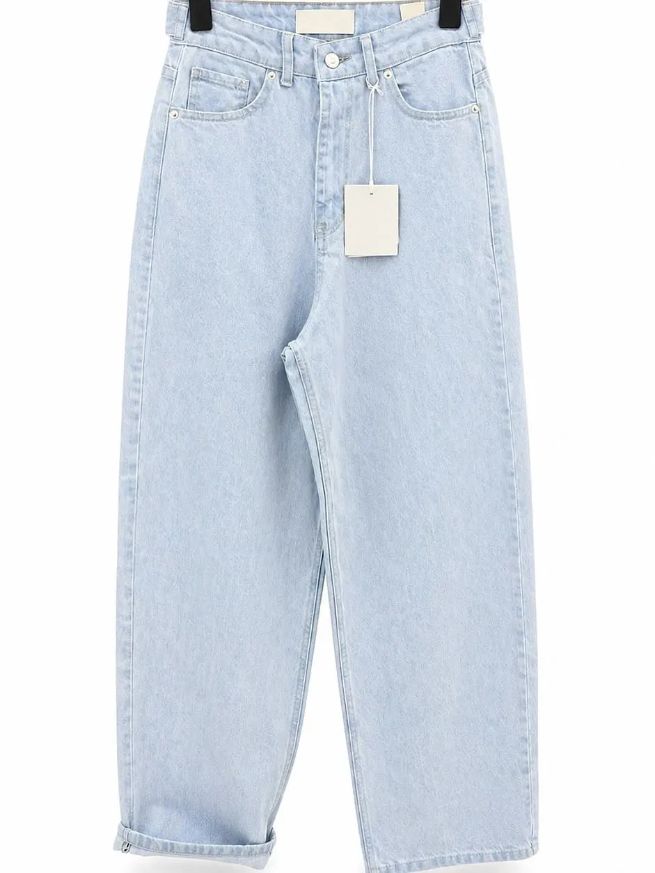 Ripped Wide Leg Jeans – Women's Y2K Hip Hop Streetwear Denim