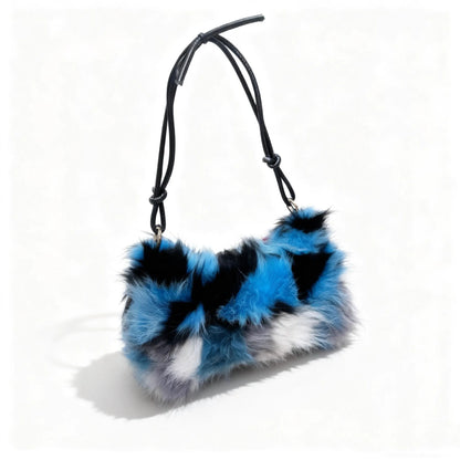 Fluffy Fur Shoulder Bag for Women – Luxury Handbag & Purse