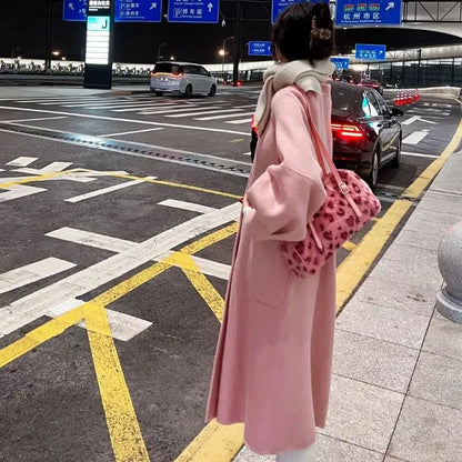 Leopard Print Pink Handbag