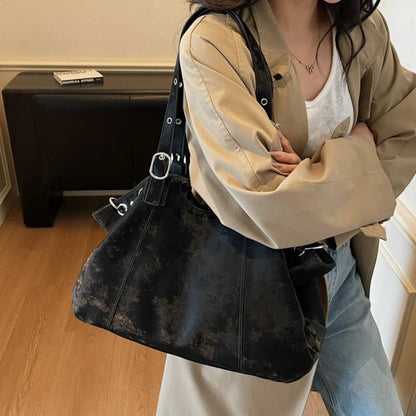 Vintage Big Bags For Women Handbags Top-handle Handbag