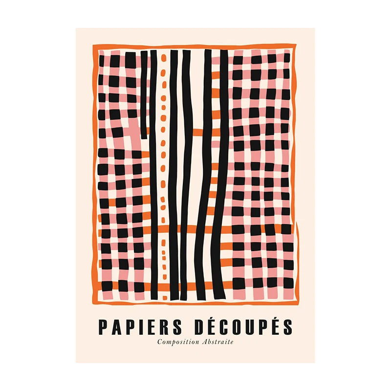 Mid-Century Modern Wall Art Poster – Retro Abstract Geometric Print
