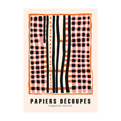 Mid-Century Modern Wall Art Poster – Retro Abstract Geometric Print
