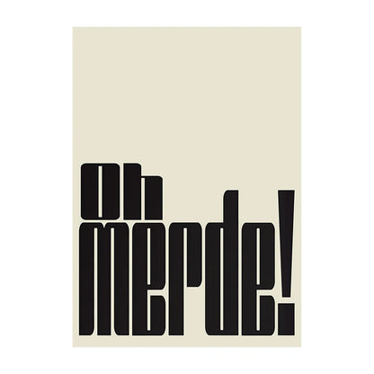 Bold Typography Wall Art Poster – Modern Minimalist Print