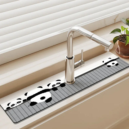 Diatomaceous Earth Sink Drain Mat – Absorbent Kitchen Faucet Mat