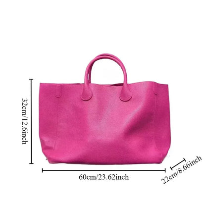 Vegan Leather Oversized Large Capacity Shopping Bag