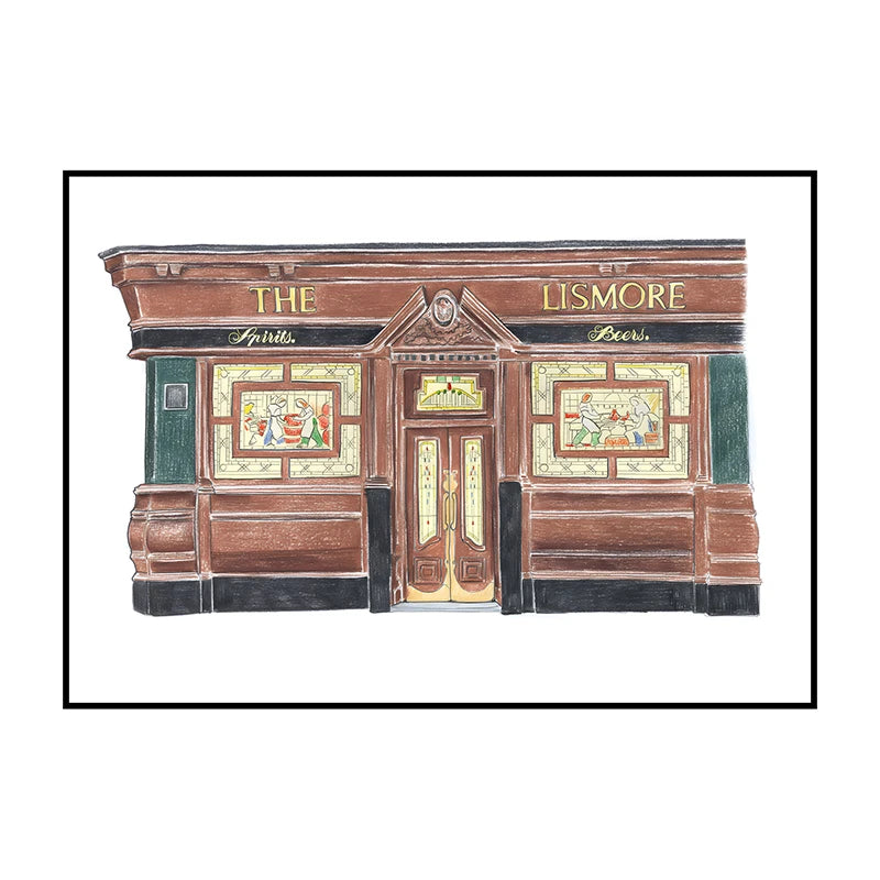 Glasgow Bookshops Wall Art Poster – Watercolor Illustrated Print