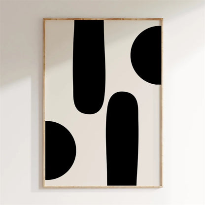 Minimalist Abstract Geometric Canvas Wall Art Poster