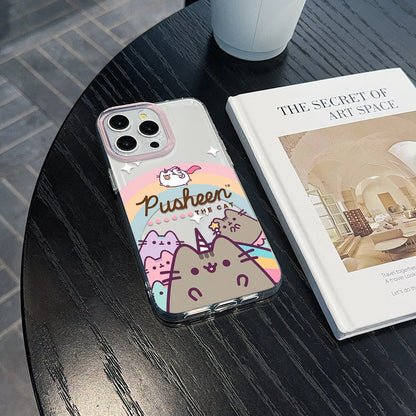 Pusheen Cat Clear Phone Case for Samsung Galaxy A-Series