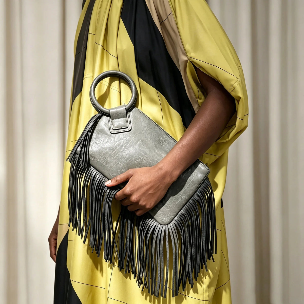 Vintage Y2K Fringed Clutch Handbag