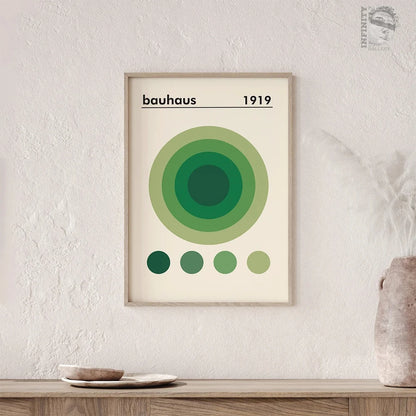 3-Piece Green Wall Art Poster Set – Bauhaus, Keith Haring & Matisse