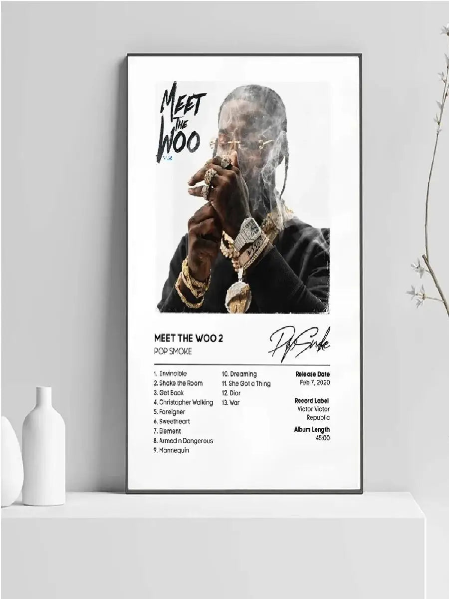 Pop Smoke Faith Album Poster Canvas Wall Art Print