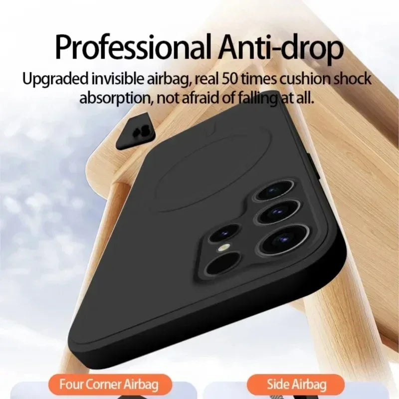 Magnetic MagSafe Silicone Case for Samsung Galaxy S26 S25 S24 S23 S22 S21 A Series