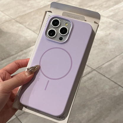 Liquid Silicone MagSafe Case for iPhone 11–17 Series | Magnetic Wireless Charging