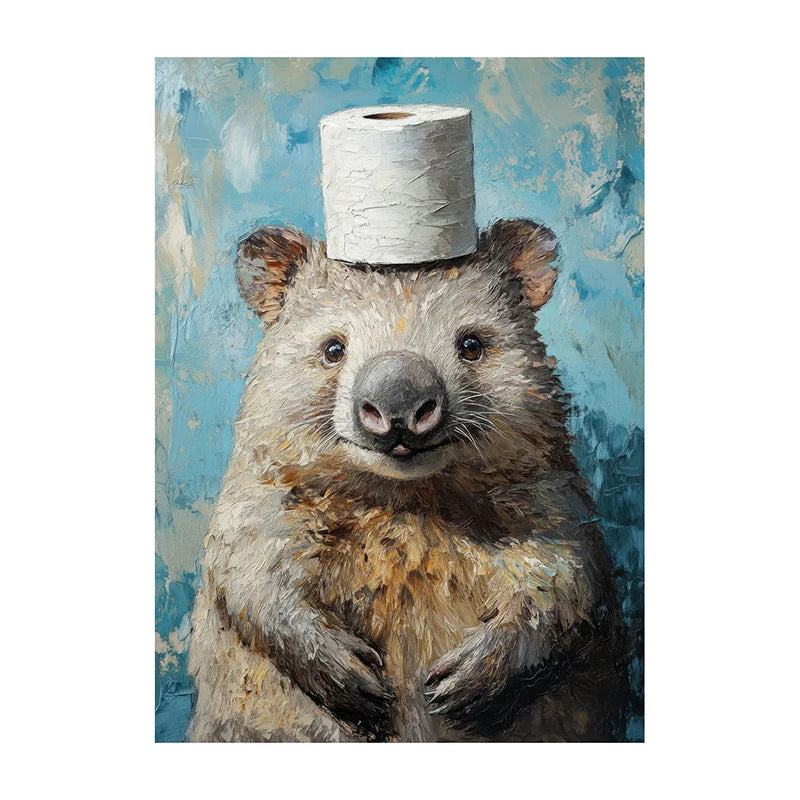 Watercolor Animal Wall Art Poster – Highland Cow, Fox, Cat & More