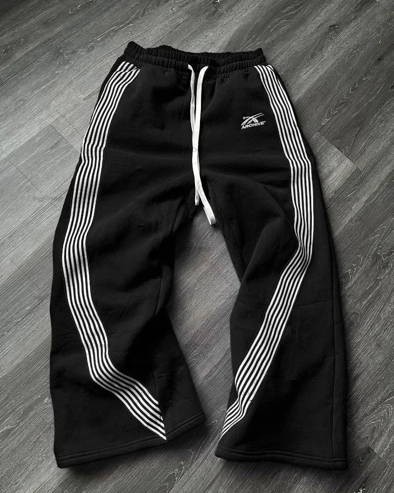 Y2K Gothic Harajuku Sweatpants – Loose Casual Pants with Letter Patch