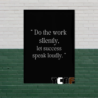 Motivational Quote Canvas Poster – Discipline Wall Art