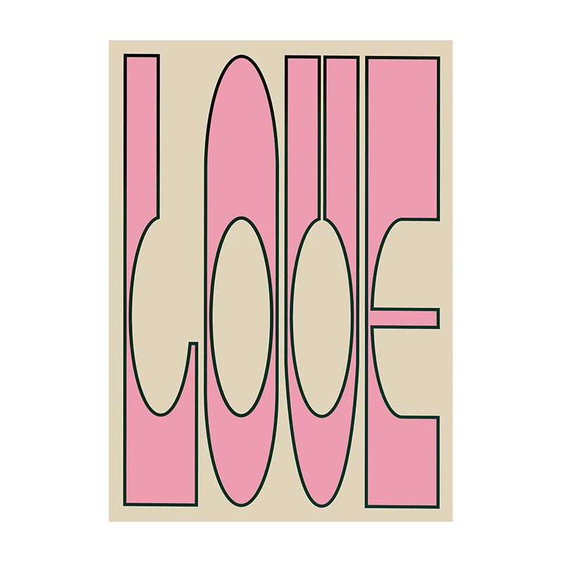 Bold Typography Wall Art Poster – Modern Minimalist Print