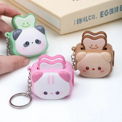 Cute Panda Bread Keychain Stress Relief Toy