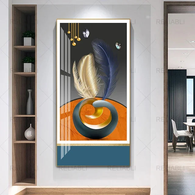 Abstract Geometric Wall Art Canvas Poster – Modern Nordic Decor