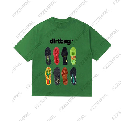 Dirtbag Sneaker Sole Graphic T-Shirt – Men's Y2K Streetwear Cotton Tee