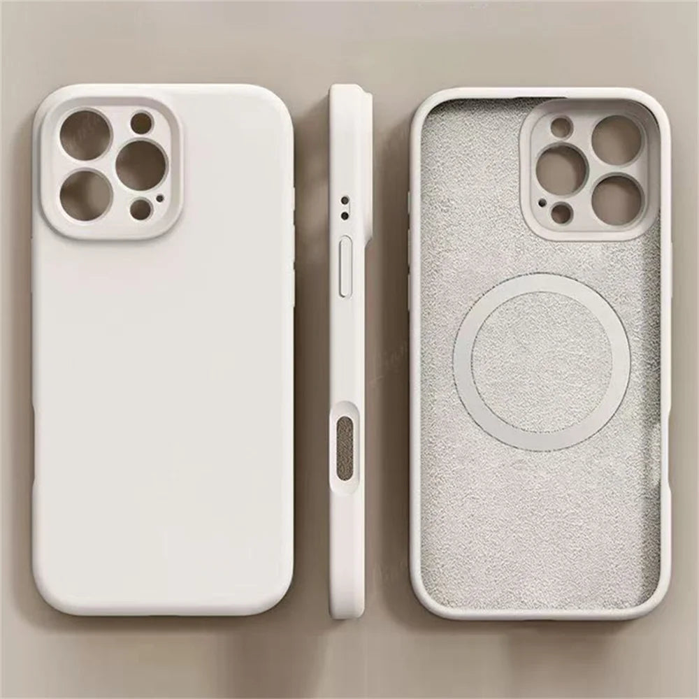 Liquid Silicone MagSafe iPhone Case – Camera Lens Protection