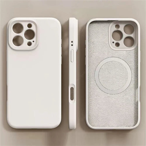 Liquid Silicone MagSafe iPhone Case – Camera Lens Protection