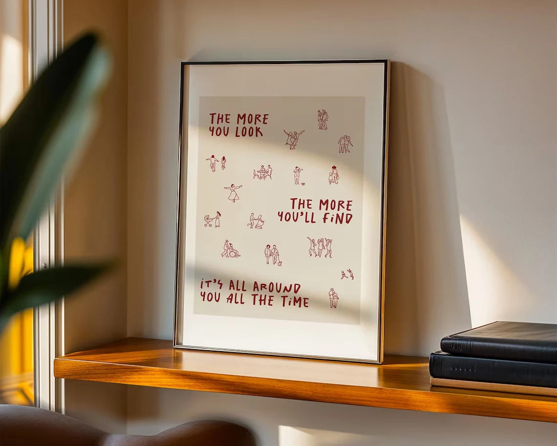 Olivia Dean Lyrics Wall Art Print – The More You Look Poster