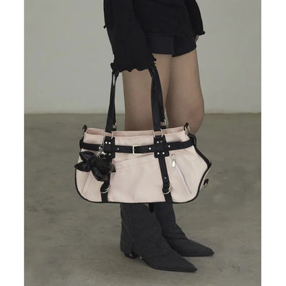 Harajuku Leopard Print Y2k Shoulder Bags
