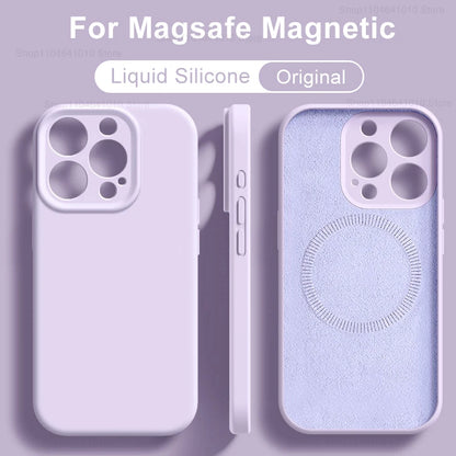MagSafe Liquid Silicone Case for iPhone 17 16 15 14 13 12 11