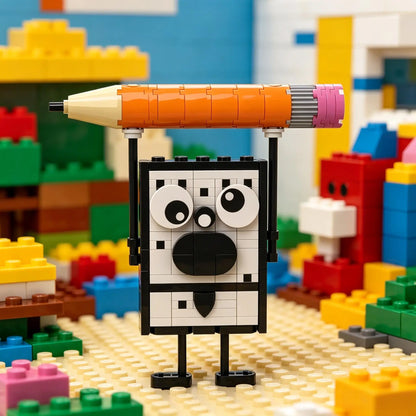 83-Piece Cartoon Character MOC Building Blocks Set