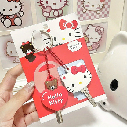 Hello Kitty Silicone Key Cover Keychain