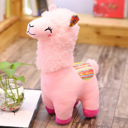 Smile Alpaca Llama Plush Pillow 25cm