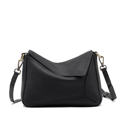 Genuine Cowhide Leather Shoulder Bag for Women – Soft Crossbody Tote