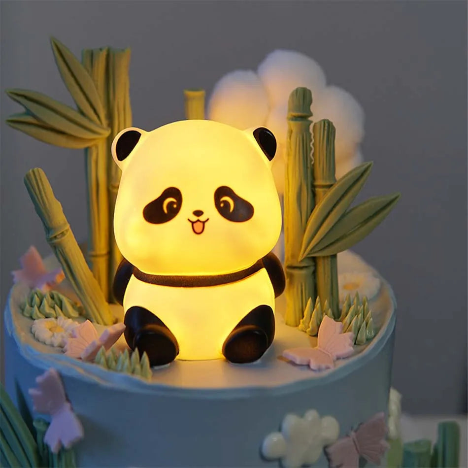 Cute Panda LED Night Light Kids Bedside Lamp