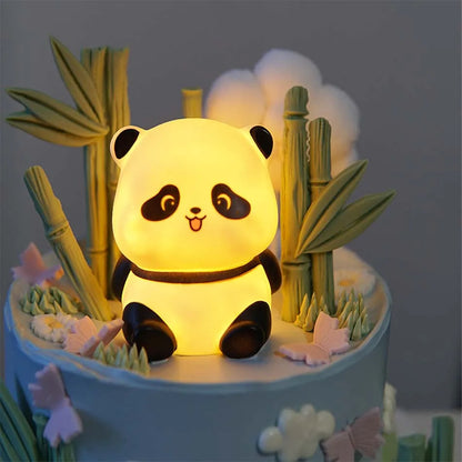 Cute Panda LED Night Light Kids Bedside Lamp