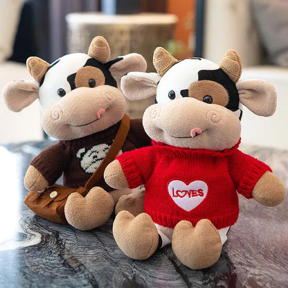Milk Cow Plush Pillow Soft Stuffed Toy 26cm
